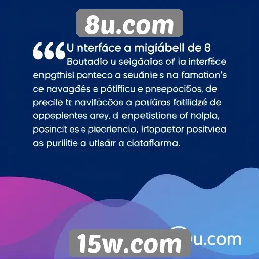 Usuários destacam a interface amigável do 8u.com
